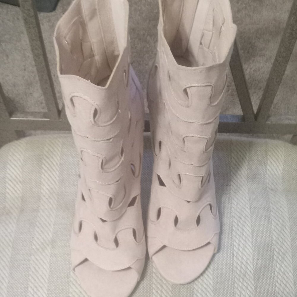 Pink Heeled Booties